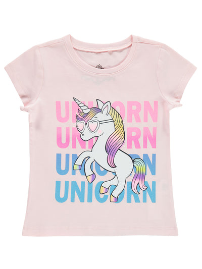 Tricou unicorn roz