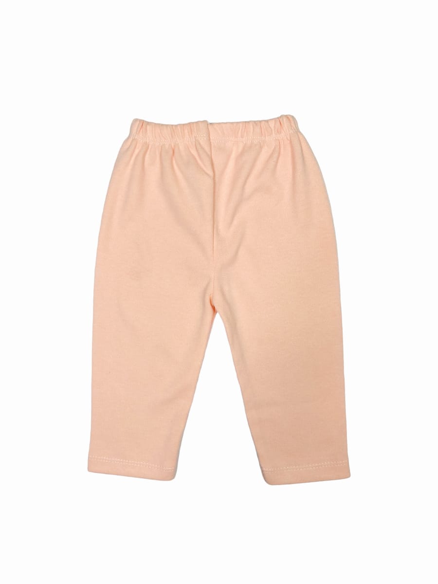 Compleu 3 piese ROSA cu Bluza cu dantela, Pantaloni si Bentita Roz somon