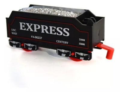 Trenulet electric cu sunete si lumini Vintage Train Express 13 piese