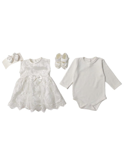 set de botez bebelusi bumbac